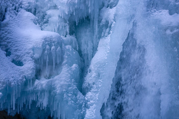 Johnston Canyon Winter Ice Falls, Banff National Park, Canada