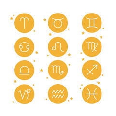 12星座アイコンセット © QUE