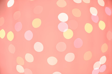 Abstract colorful defocused circular facula holiday bokeh