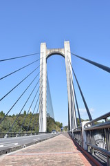 Fototapeta na wymiar 曽木の滝大吊橋、鹿児島県伊佐市