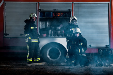 Fire service team