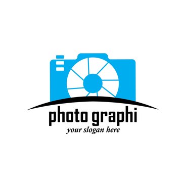 photography concept logo design vector template