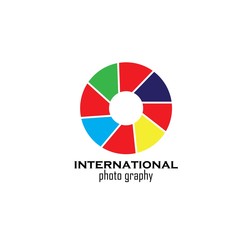 photography concept logo design vector template