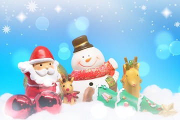 christmas card with snowman