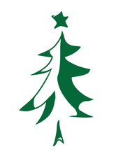 Fototapeta premium Vector Christmas Tree