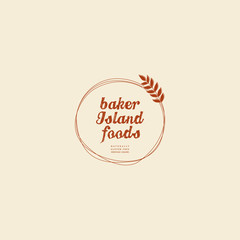 baker island logo consept tamplate