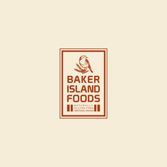 baker island logo consept tamplate