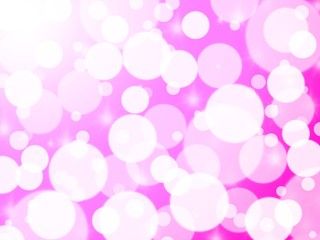 Large circle bokeh abstract background. Pink tone.Glittering light and shiny.
