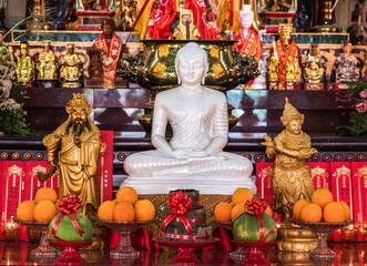 Fototapeta premium Statue inside Thean Hou Temple in Kuala Lumpur, Malaysia