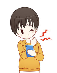 スマートフォン痛み・男の子