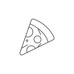 Pizza vector icon. Pizza vector illustration