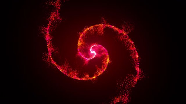 Opening intro Flash light, Lens flare, rotation Particles. 3d rendering
