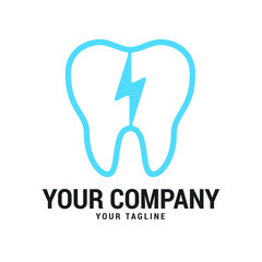 Creative Dental Care Concept Logo Design Template.