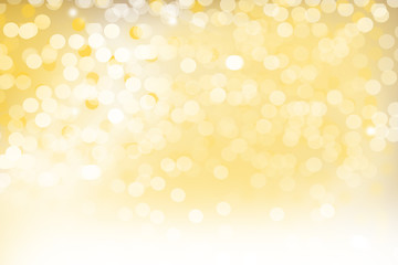 Abstract Gold Lights Background, Bokeh background, New year background.