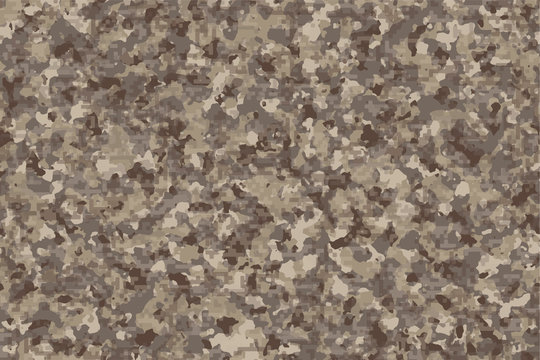 Desert Forest Digital Camouflage [Light Green and Brown Color], Highly sophisticated camouflage pattern to destroy visibility from digital devices, Strategy for hiding and disguising from detection.