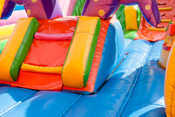 bright colored trampoline for children