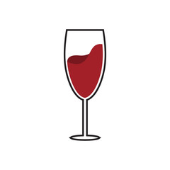 Wine icon design template vector isolated illustration