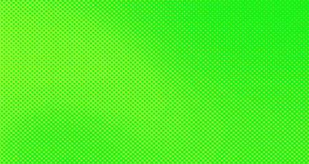 Obraz premium Green yellow pop art background abstract vector comics style blank layout template with clouds beams and isolated dots pattern. For sale banner for your designe 1960s. with copy space eps10