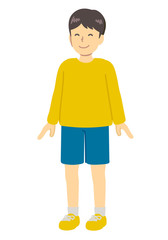 立ってる基本ポーズ男の子