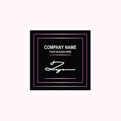 ZY Initial signature logo is white, with a dark pink grid gradation line. with a black square background