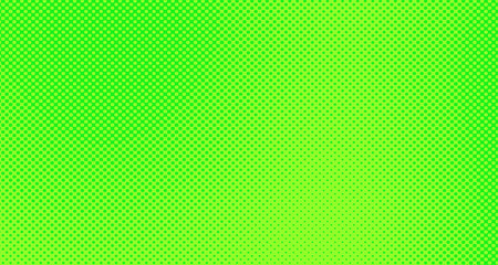 Obraz premium Green yellow pop art background abstract vector comics style blank layout template with clouds beams and isolated dots pattern. For sale banner for your designe 1960s. with copy space eps10