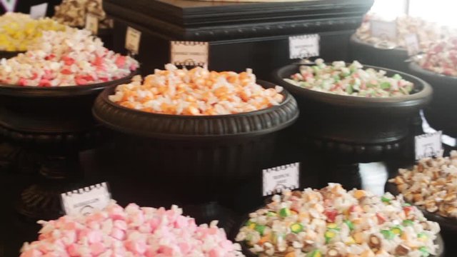 Close-up of candy in a candy store