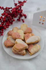 heart shaped christmas cookies