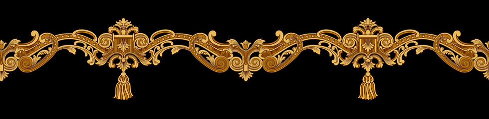 Decorative elegant luxury design.Vintage elements in baroque, rococo style.Design for cover, fabric, textile, wrapping paper .