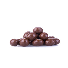 chocolate ball or chocolate bonbon on a background.