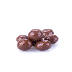 chocolate ball or chocolate bonbon on a background.