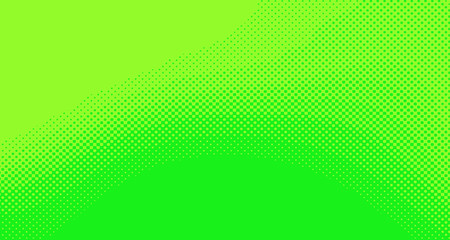 Green yellow pop art background abstract vector comics style blank layout template with clouds beams and isolated dots pattern. For sale banner for your designe 1960s. with copy space eps10