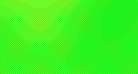 Fototapeta premium Green yellow pop art background abstract vector comics style blank layout template with clouds beams and isolated dots pattern. For sale banner for your designe 1960s. with copy space eps10