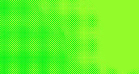 Obraz premium Green yellow pop art background abstract vector comics style blank layout template with clouds beams and isolated dots pattern. For sale banner for your designe 1960s. with copy space eps10