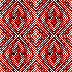Wine red Geometric Watercolor. Amusing Seamless Pa