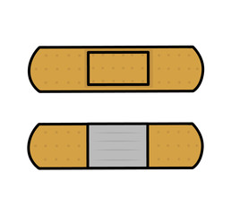 medical adhesive plaster. vector illustration.