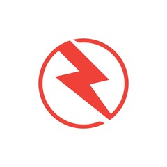 Fototapeta premium lightning logo vector template illustration