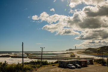 Fukushima Nuclear Plant chimneys, Japan
