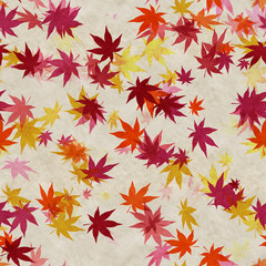 Autumn leaves seamless background