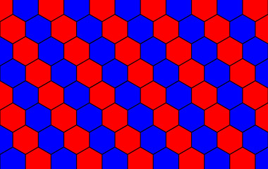 abstract background with hexagons