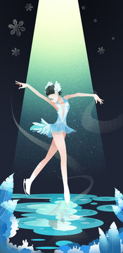 Skating illustrations