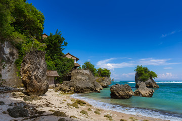 Fototapeta na wymiar Impossible Beach - Bali Indonesia