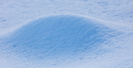 A blanket of white snow in winter