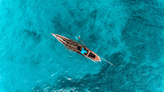 Fishing In Wooden Dhow, Zanzibar