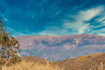 mountainous landscape of the Alpujarra near Berja