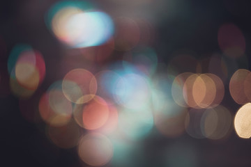 Fototapeta premium Abstract blur light bokeh background, vintage tone