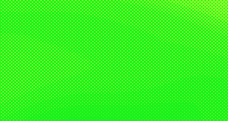 Obraz premium Green yellow pop art background abstract vector comics style blank layout template with clouds beams and isolated dots pattern. For sale banner for your designe 1960s. with copy space eps10