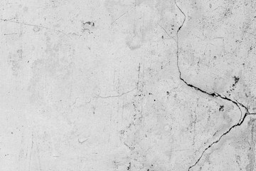 Texture of a concrete wall with cracks and scratches which can be used as a background