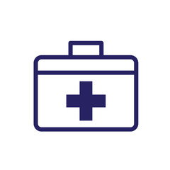 Obraz premium first aid box icon logo collection