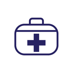 first aid box icon logo collection