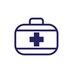 first aid box icon logo collection